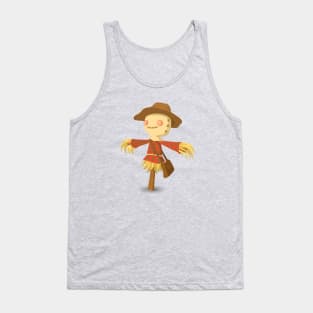 Scarecrow Straw Halloween Autumn Decoration Tank Top